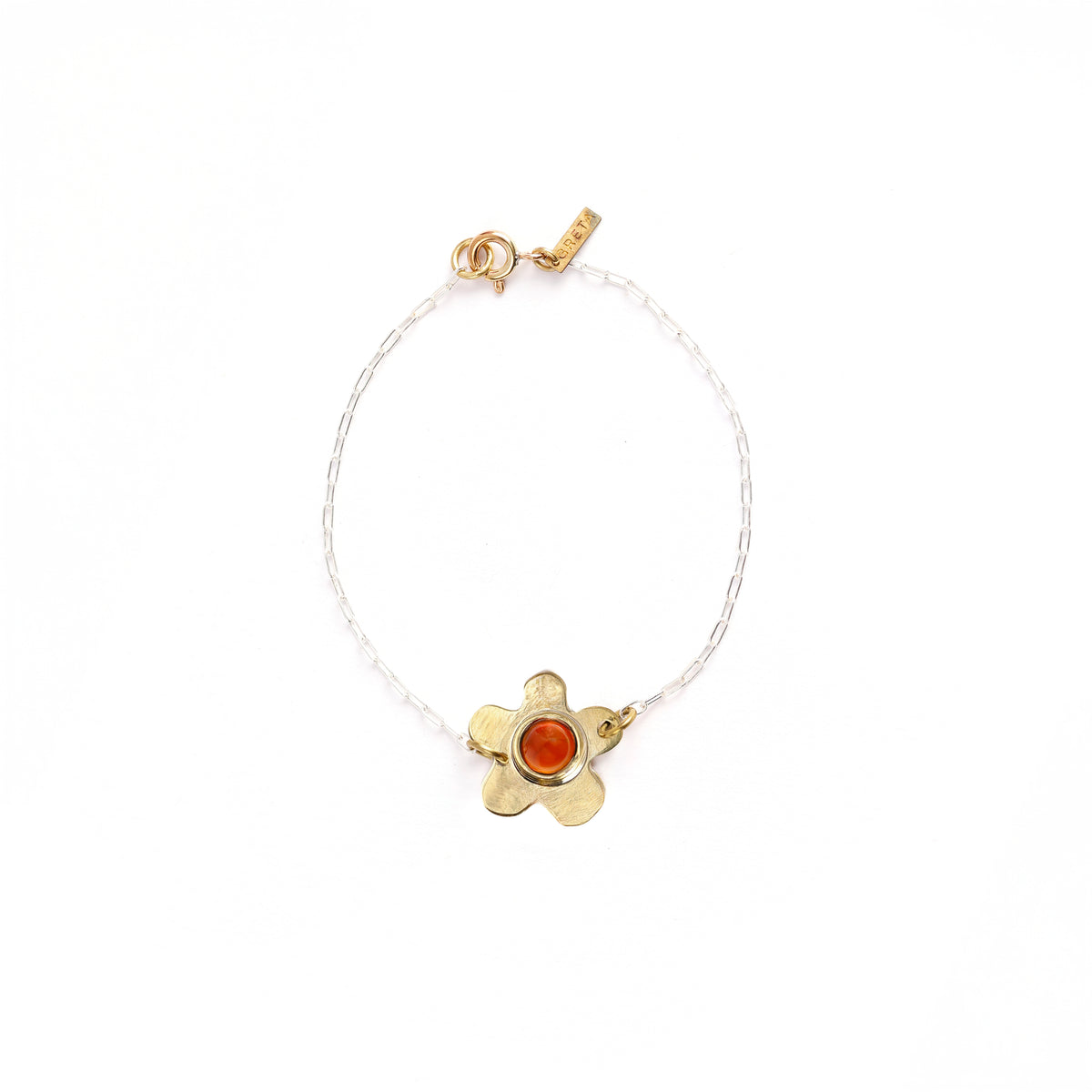 Pulseira Flor Cornalina