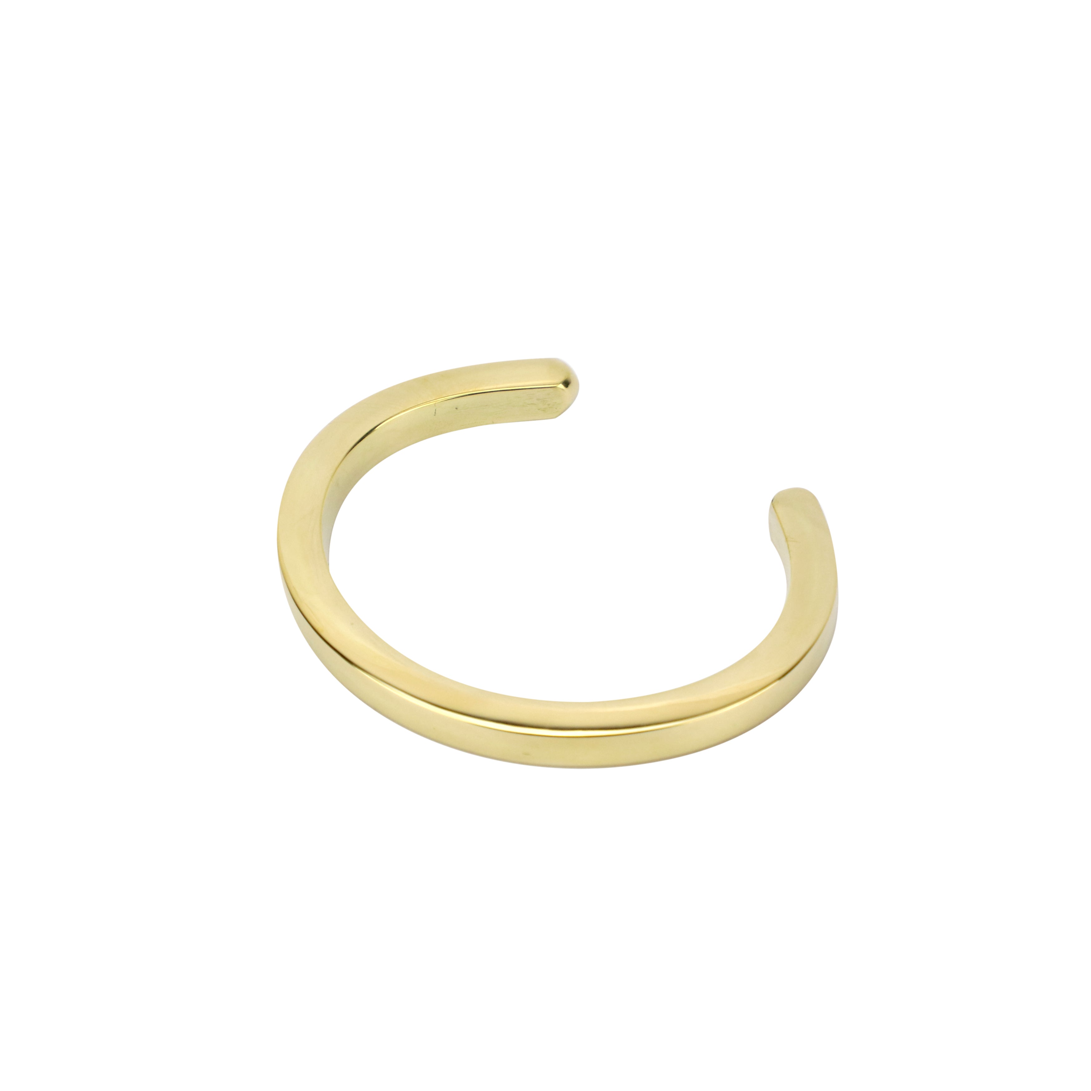 Bracelete quadrado maciço de latão