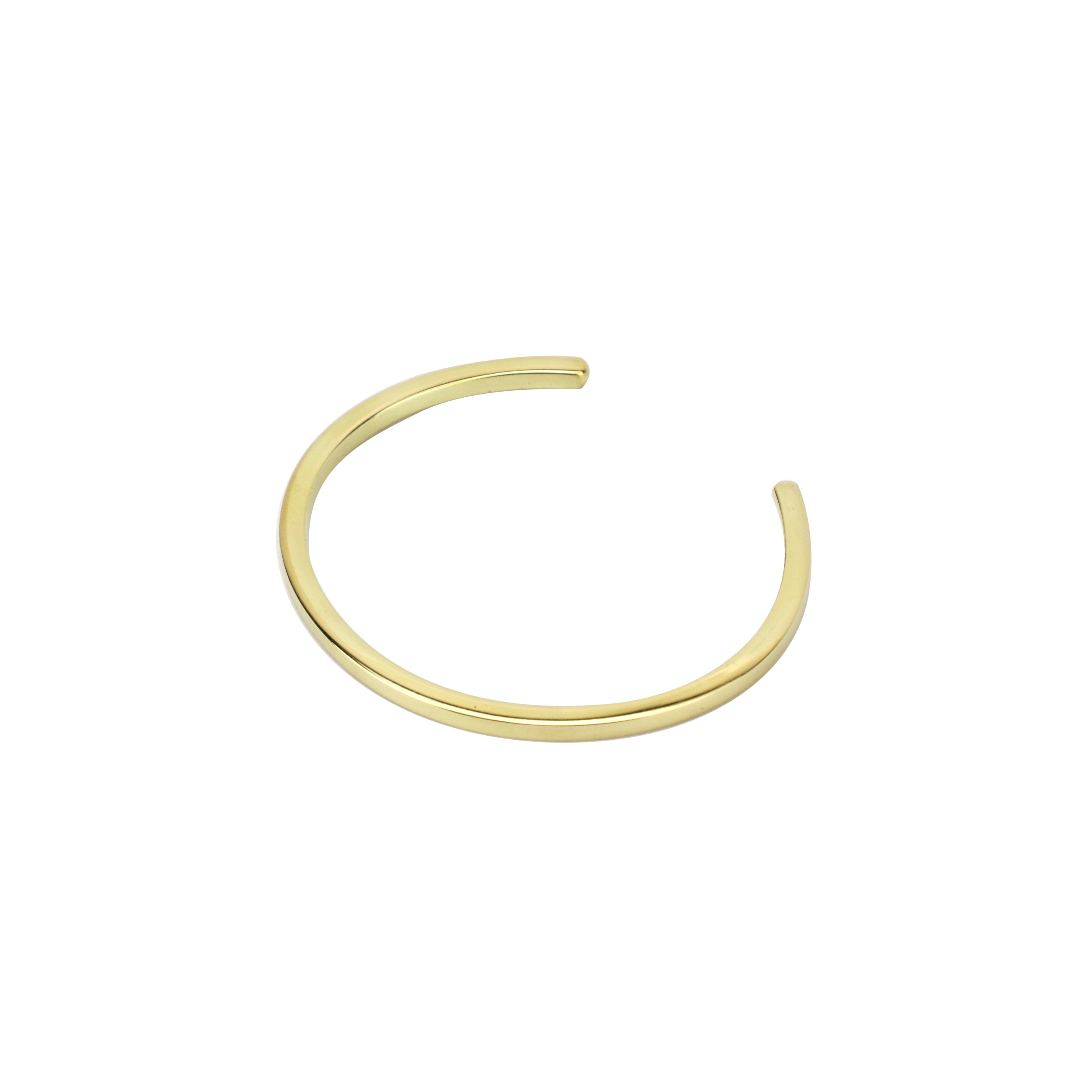 Bracelete quadrado fino de latão