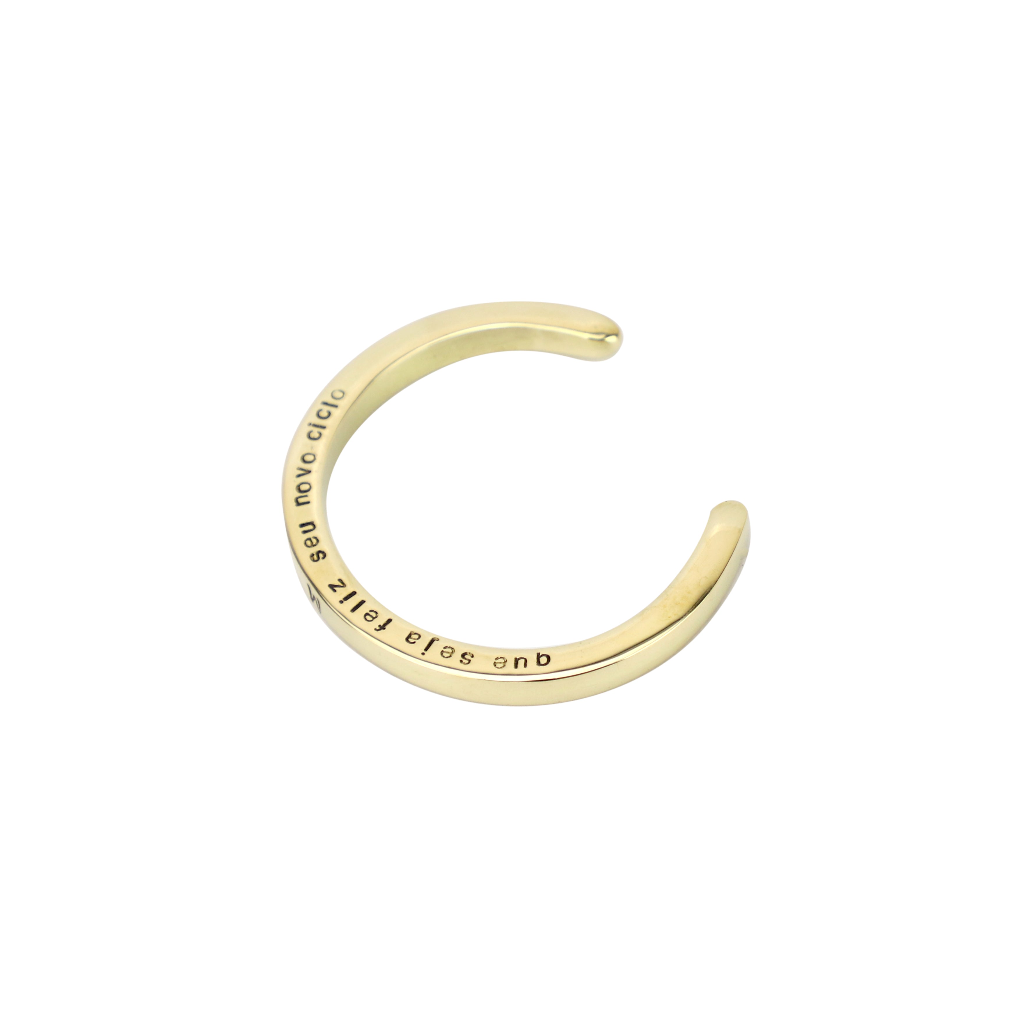 Bracelete personalizado de latão maciço