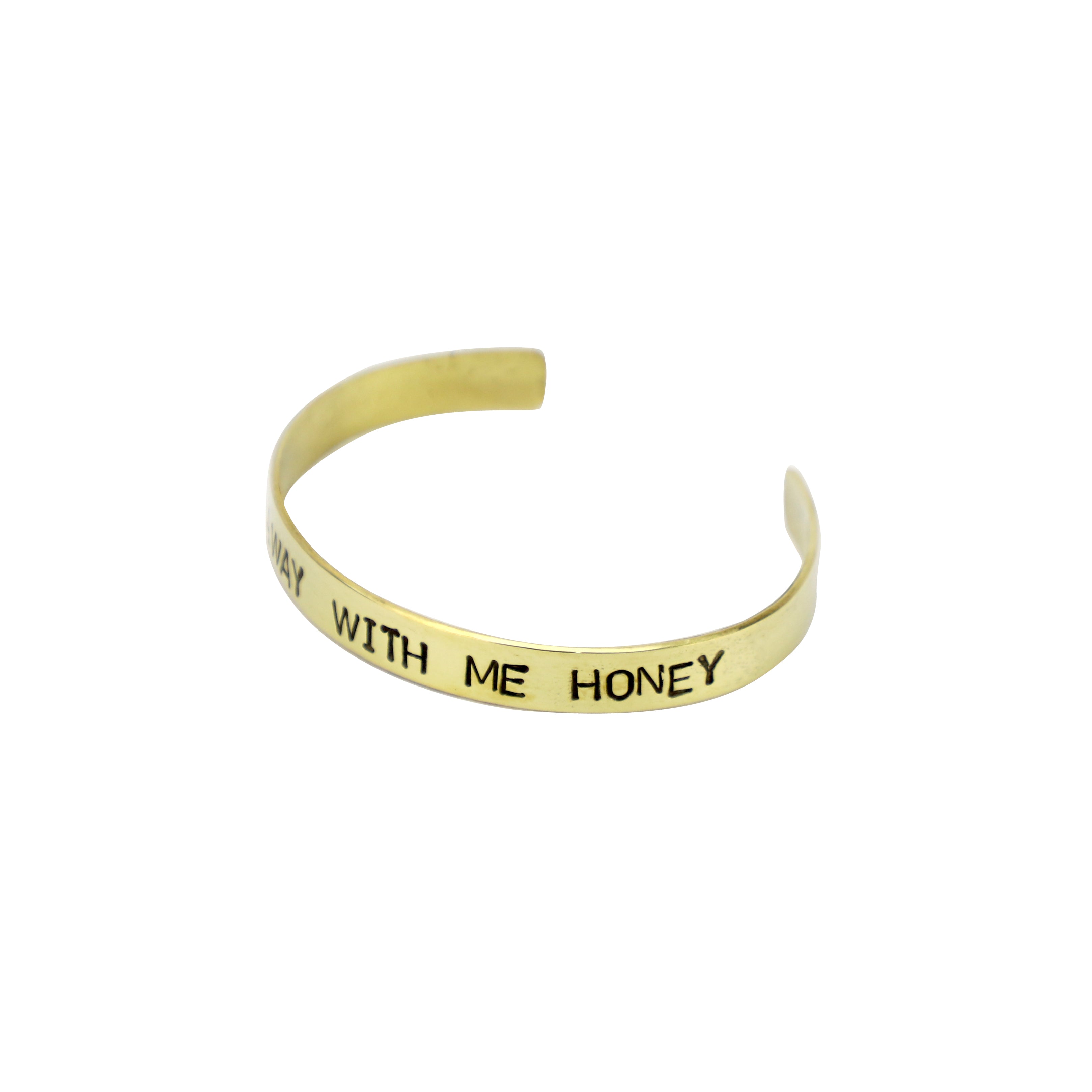 Bracelete Personalizado Plano Latão
