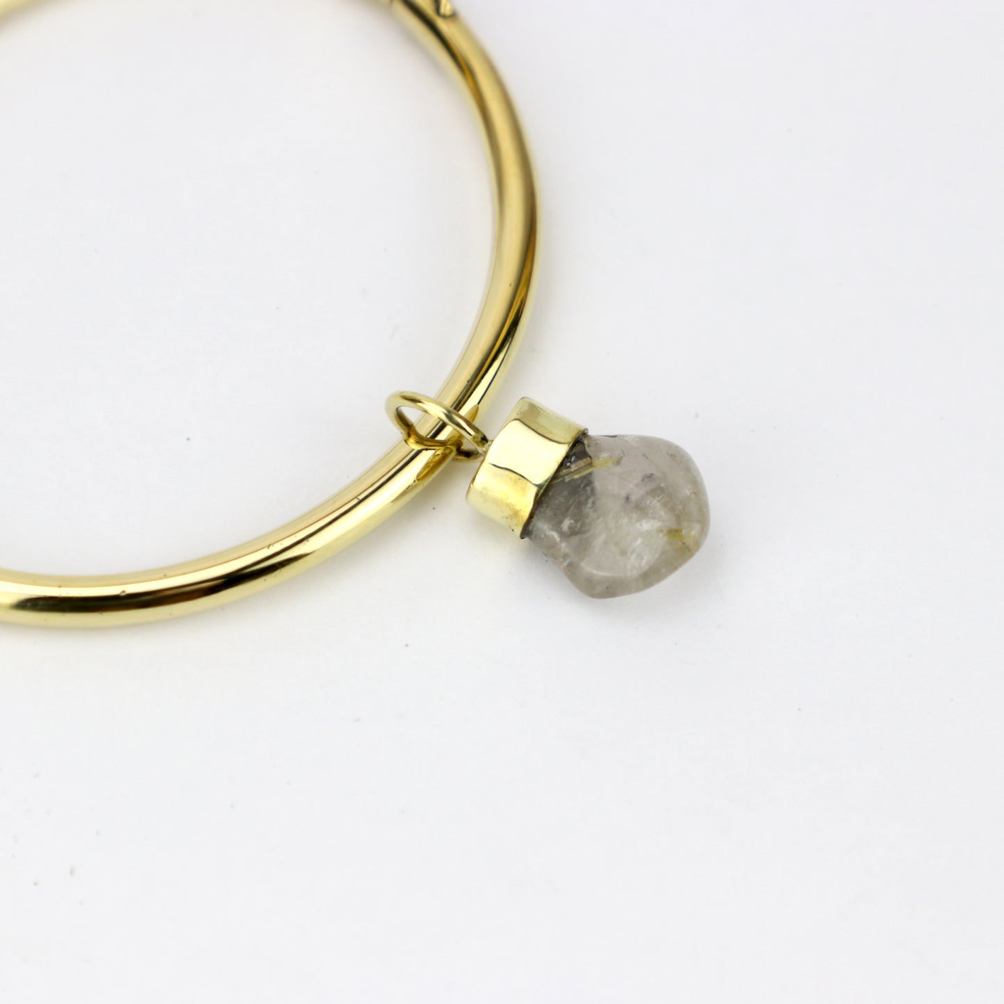Pingente de pedra rolada para bracelete ou choker